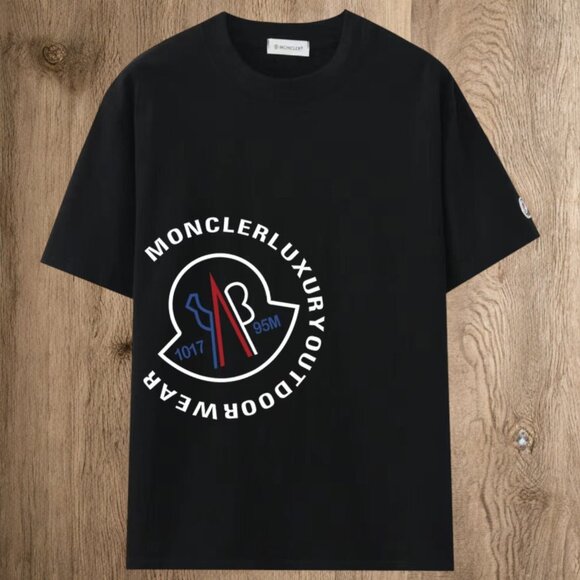 Moncler Men's Black Short Sleeve T-Shirt - Picture 1 of 7